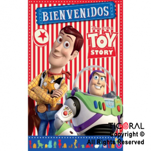 TOY STORY 4 AFICHE BIENVENIDOS CON RECORDATORIO x 2